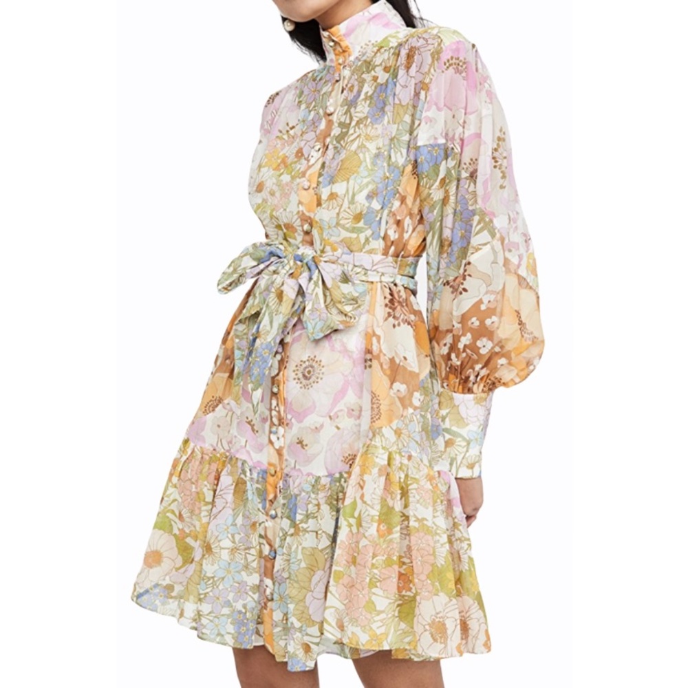 NEW! Fairytale Floral Lantern Mini Dress